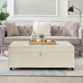 Grand pouf de rangement moderne et confortable, pouf de rangement