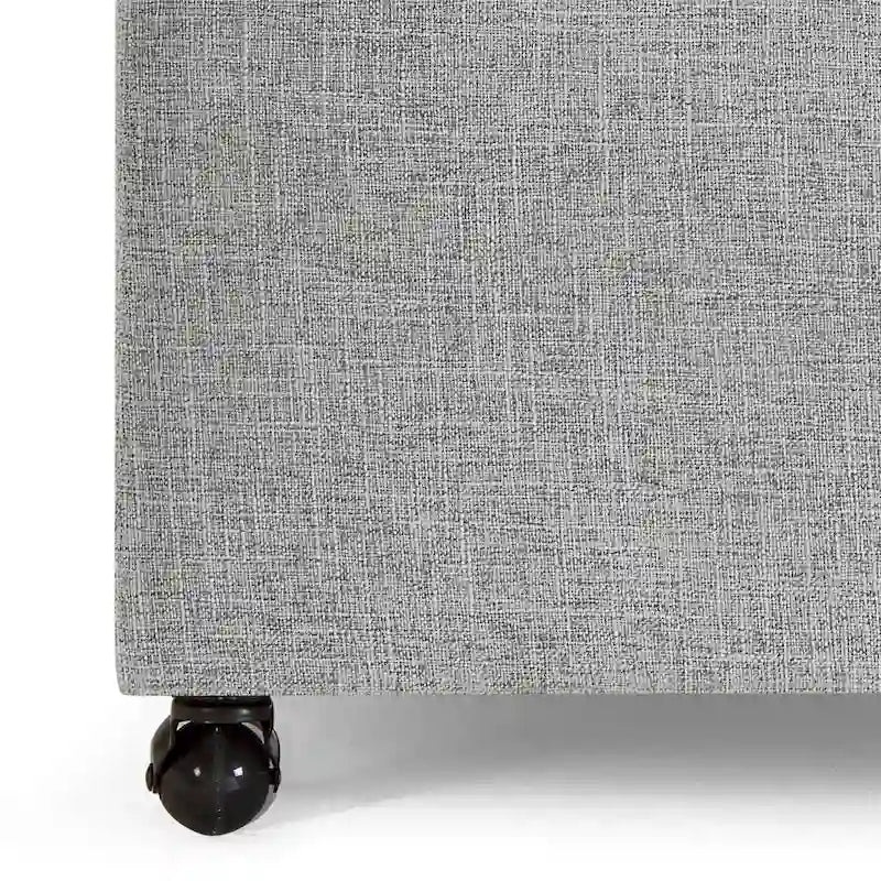 Grand pouf de rangement moderne et confortable, pouf de rangement
