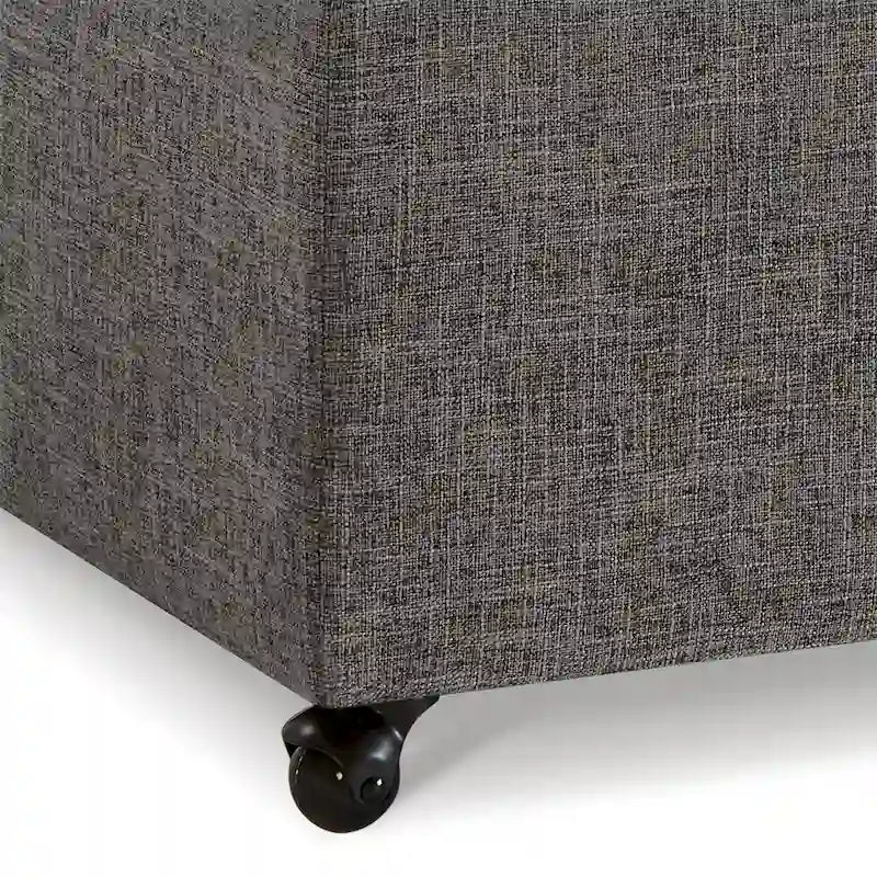 Grand pouf de rangement moderne et confortable, pouf de rangement