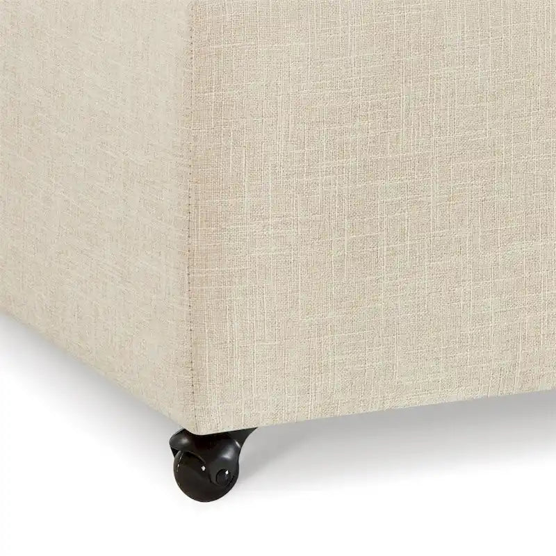 Grand pouf de rangement moderne et confortable, pouf de rangement