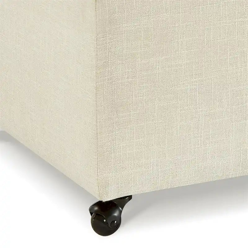 Grand pouf de rangement moderne et confortable, pouf de rangement
