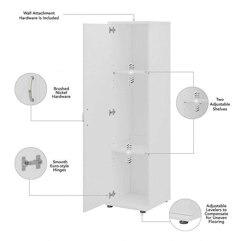 Meuble de rangement haut et étroit universel