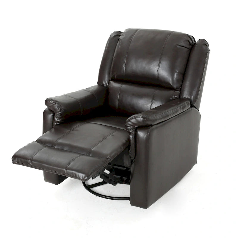 Fauteuil inclinable planeur en tissu avec pivot, fauteuil inclinable manuel