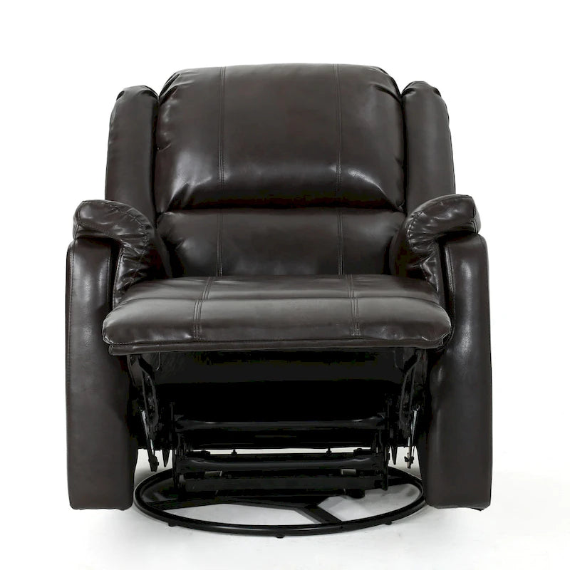 Fauteuil inclinable planeur en tissu avec pivot, fauteuil inclinable manuel