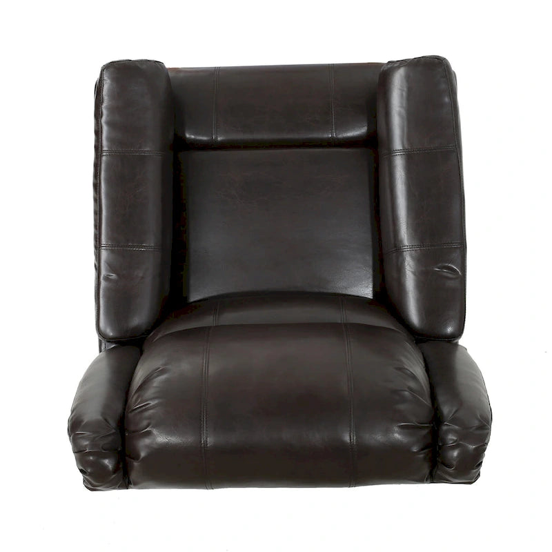 Fauteuil inclinable planeur en tissu avec pivot, fauteuil inclinable manuel