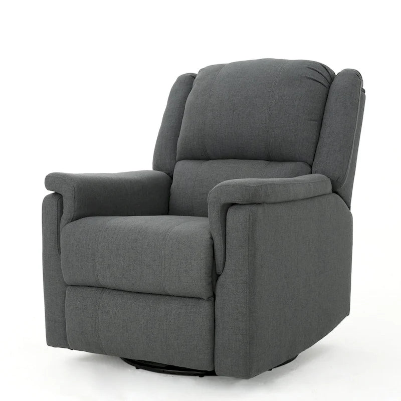 Fauteuil inclinable planeur en tissu avec pivot, fauteuil inclinable manuel