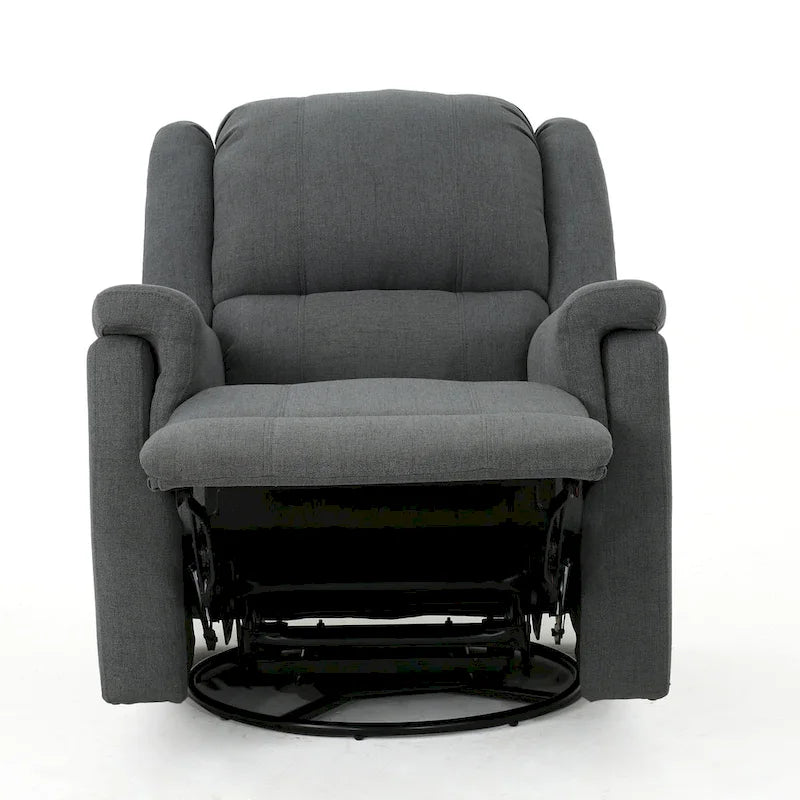 Fauteuil inclinable planeur en tissu avec pivot, fauteuil inclinable manuel