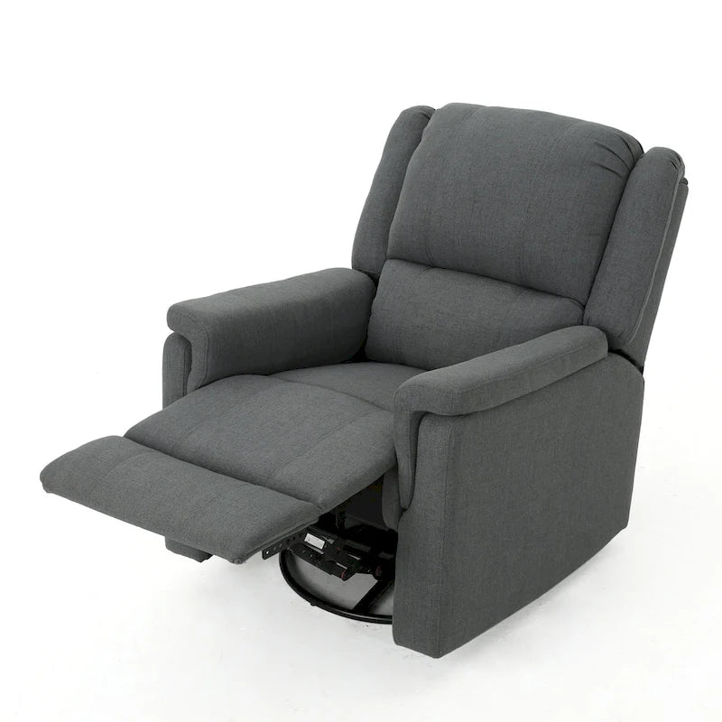 Fauteuil inclinable planeur en tissu avec pivot, fauteuil inclinable manuel