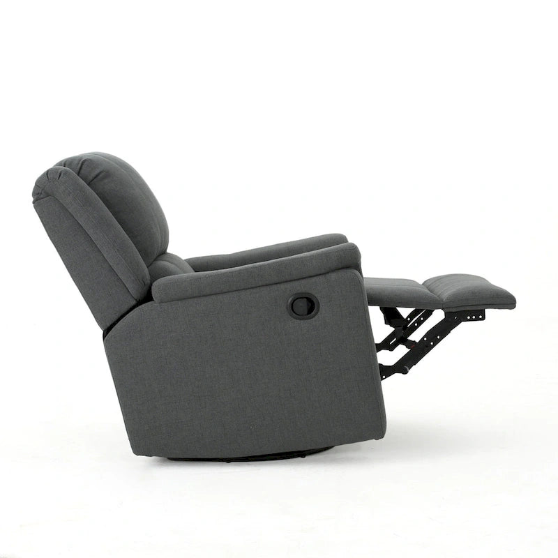 Fauteuil inclinable planeur en tissu avec pivot, fauteuil inclinable manuel