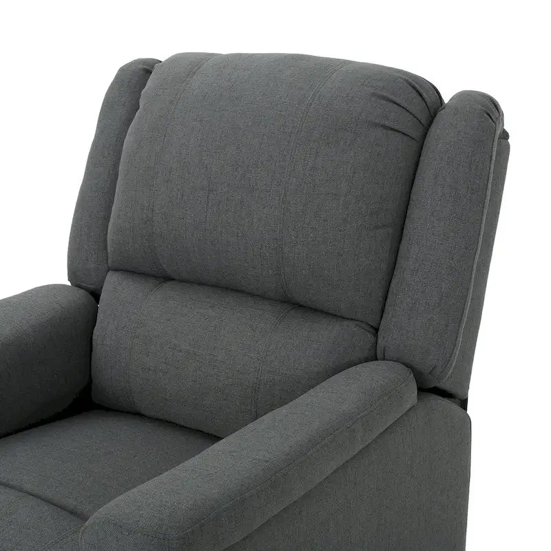 Fauteuil inclinable planeur en tissu avec pivot, fauteuil inclinable manuel