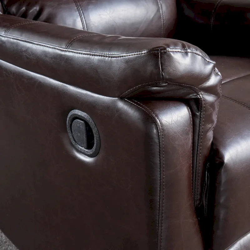 Fauteuil inclinable planeur en tissu avec pivot, fauteuil inclinable manuel