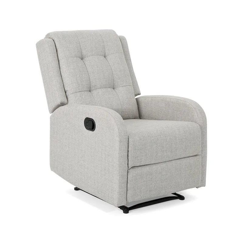 Fauteuil inclinable manuel standard de 24,75 pouces de large, Fauteuil inclinable confortable pour salon, chambre à coucher, Beige
