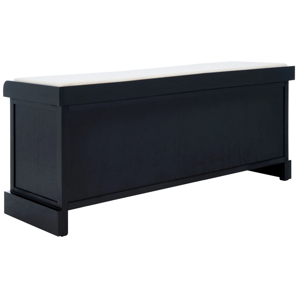 Banc de rangement SAFAVIEH Fiorello avec coussin et 3 tiroirs - 47,3 L x 15 P x 19 H - 47 L x 15 P x 19 H