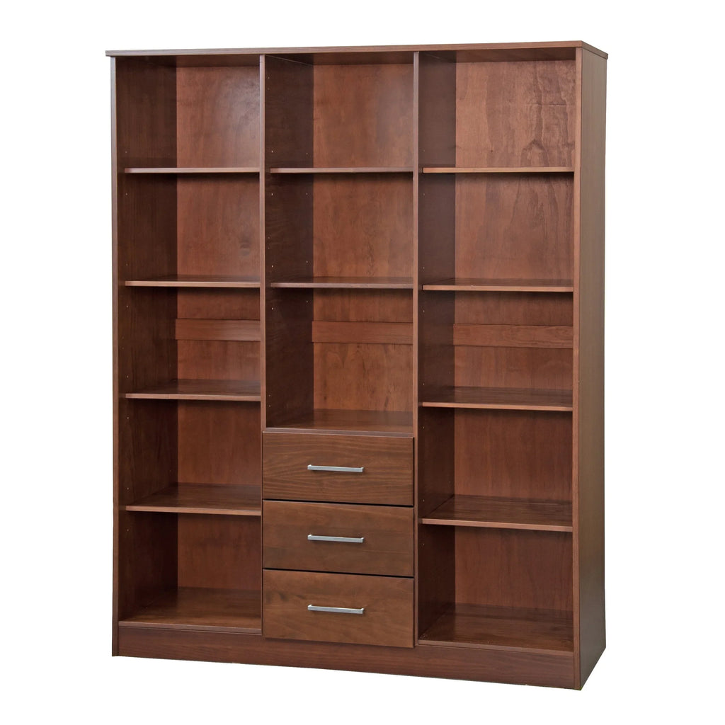 Armoire Palace Imports Cosmo à 3 portes en bois massif à 100 %, avec portes en bois massif ou miroirs