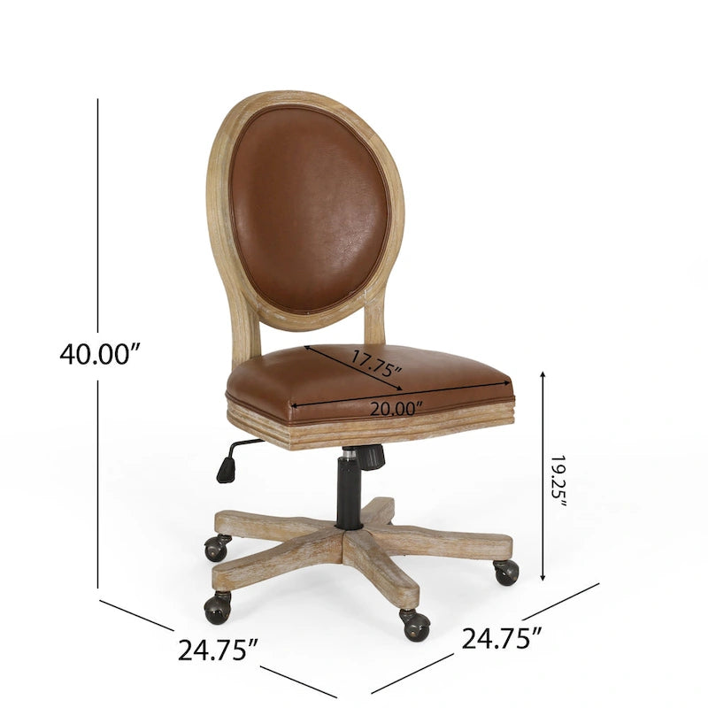 Fauteuil de bureau pivotant rembourré