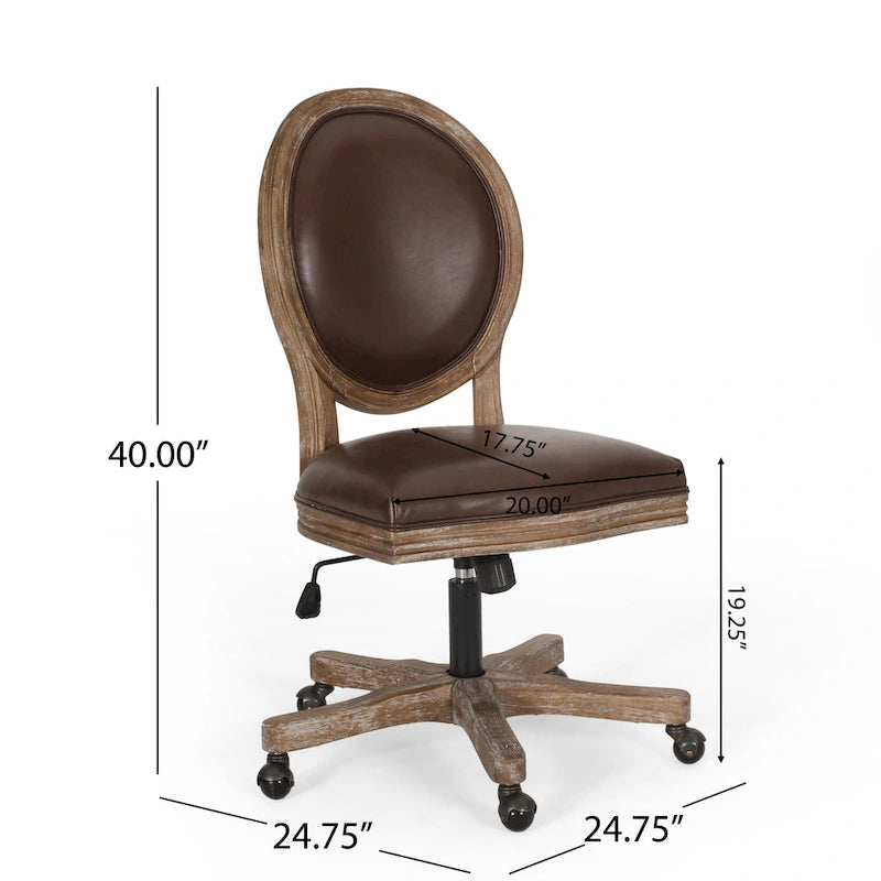 Fauteuil de bureau pivotant rembourré