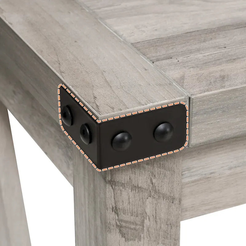 Table console d'entrée A-frame Table basse longue avec étagère – 114,99 cm L x 35,51 cm l x 80,98 cm H