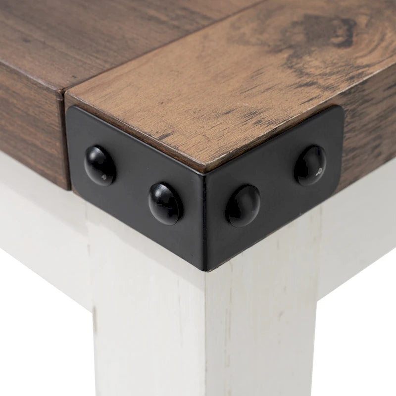 Table console d'entrée A-frame Table basse longue avec étagère – 114,99 cm L x 35,51 cm l x 80,98 cm H