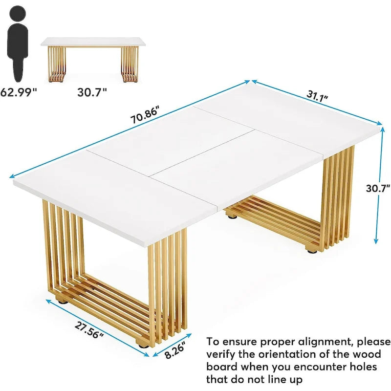 70,9 Table de bureau moderne, Bureau d'ordinateur de direction