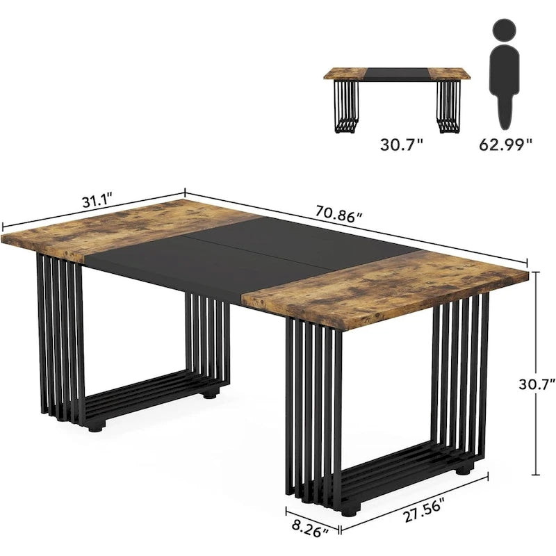 70,9 Table de bureau moderne, Bureau d'ordinateur de direction