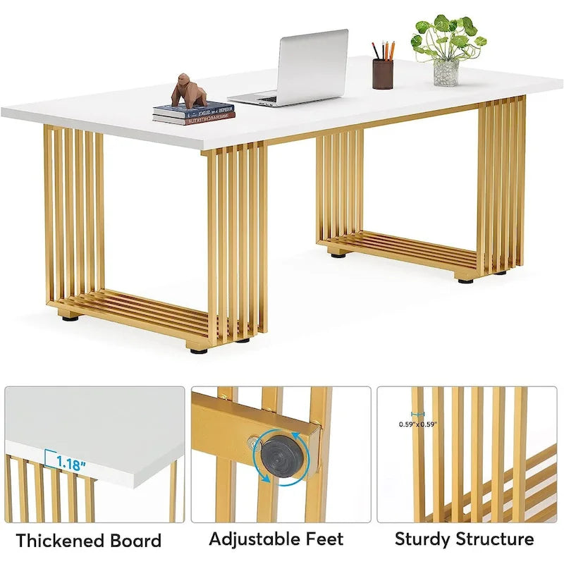 70,9 Table de bureau moderne, Bureau d'ordinateur de direction