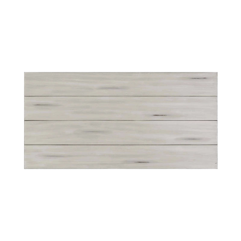 Table basse en bois blanc antique