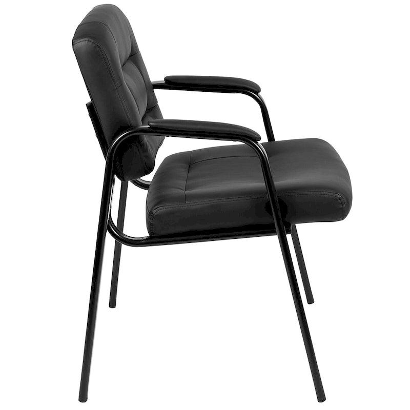 Fauteuil de réception de direction capitonné - Noir