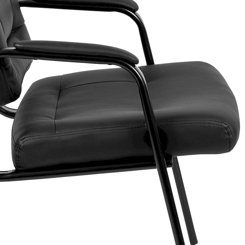 Fauteuil de réception de direction capitonné - Noir