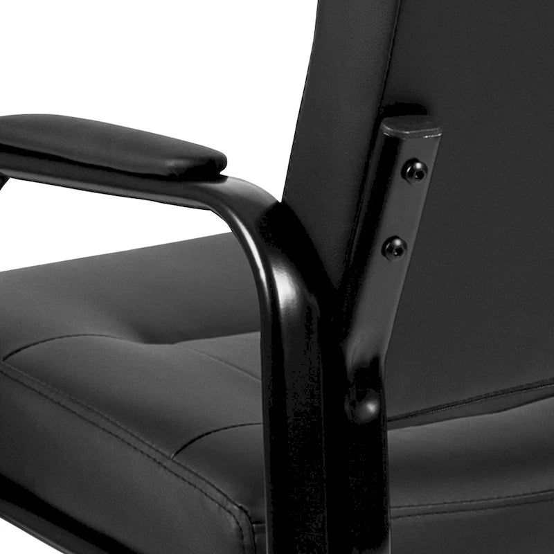 Fauteuil de réception de direction capitonné - Noir