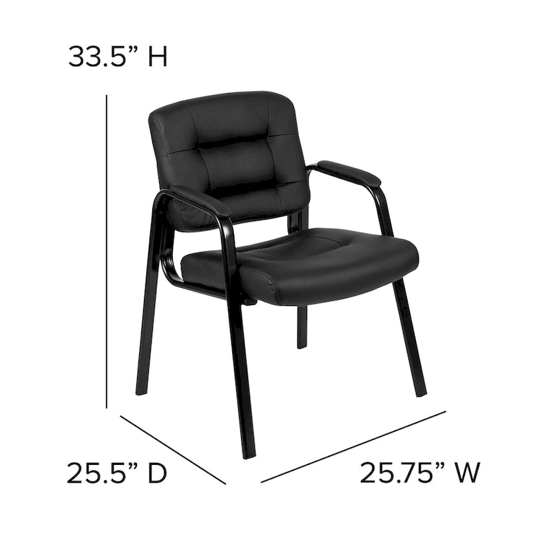 Fauteuil de réception de direction capitonné - Noir