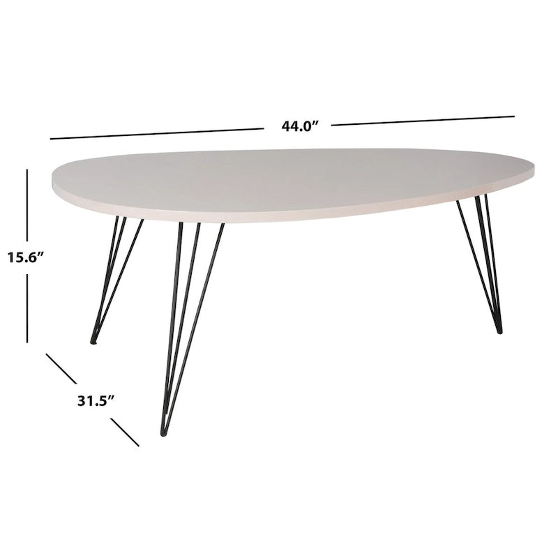Table basse Chêne/noir - 44 x 31.5 x 15.6 - 44L x 32P x 16H
