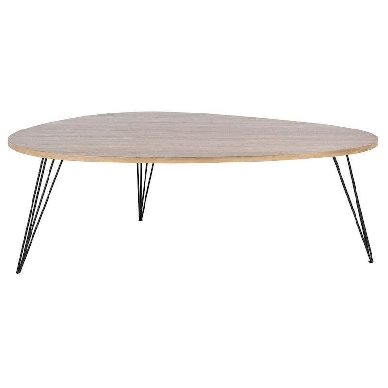 Table basse Chêne/noir - 44 x 31.5 x 15.6 - 44L x 32P x 16H