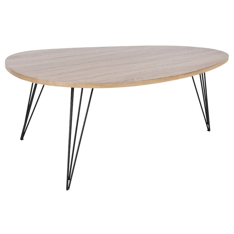 Table basse Chêne/noir - 44 x 31.5 x 15.6 - 44L x 32P x 16H