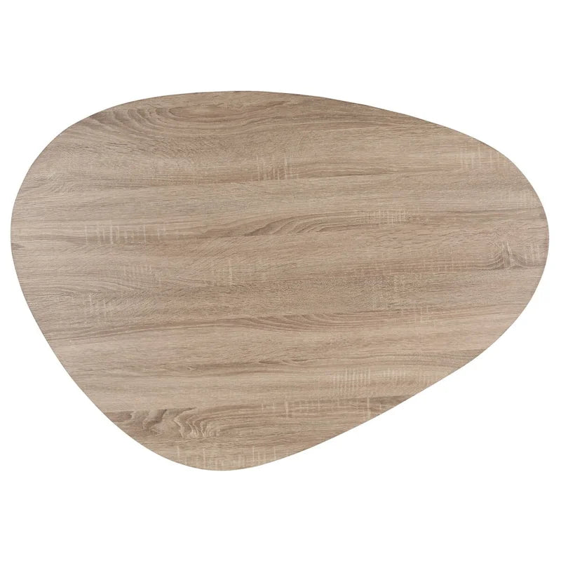 Table basse Chêne/noir - 44 x 31.5 x 15.6 - 44L x 32P x 16H