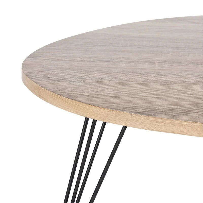 Table basse Chêne/noir - 44 x 31.5 x 15.6 - 44L x 32P x 16H