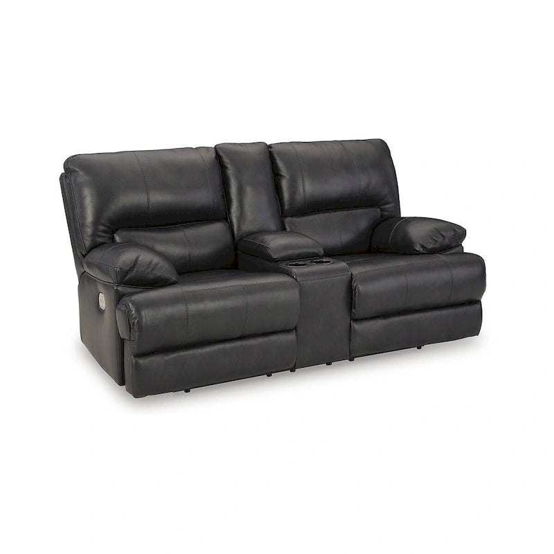 Causeuse inclinable motorisée noire - 82L x 42P x 42H