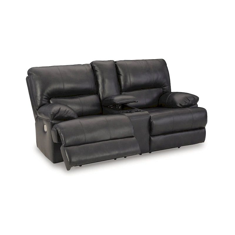 Causeuse inclinable motorisée noire - 82L x 42P x 42H