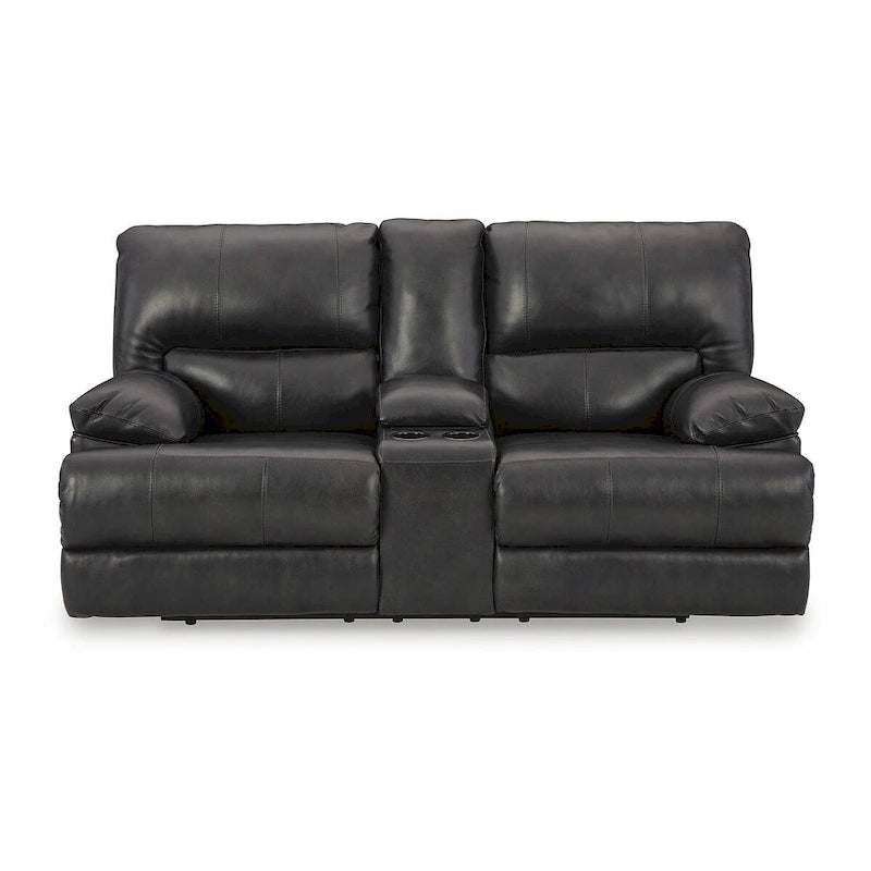 Causeuse inclinable motorisée noire - 82L x 42P x 42H