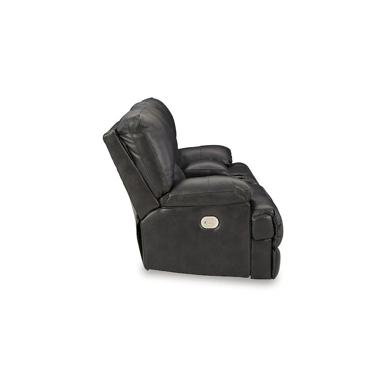 Causeuse inclinable motorisée noire - 82L x 42P x 42H