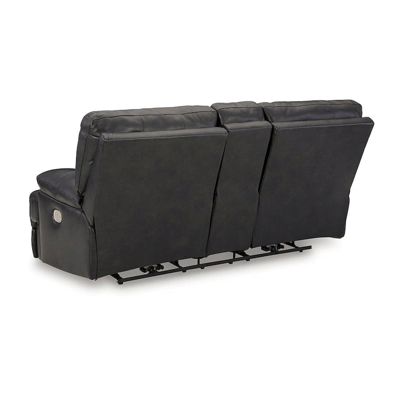 Causeuse inclinable motorisée noire - 82L x 42P x 42H