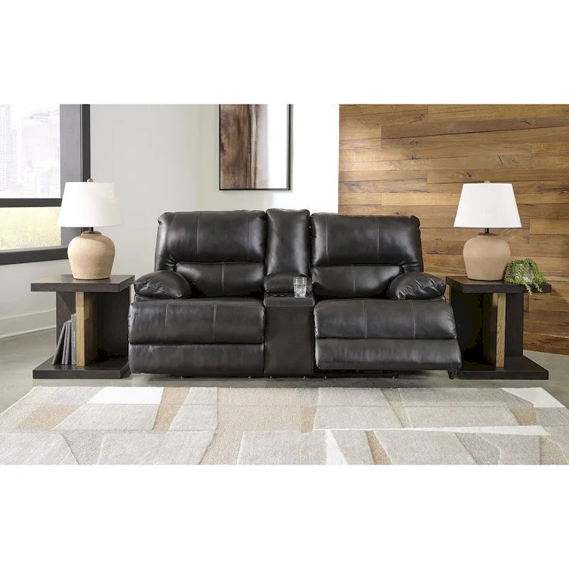 Causeuse inclinable motorisée noire - 82L x 42P x 42H