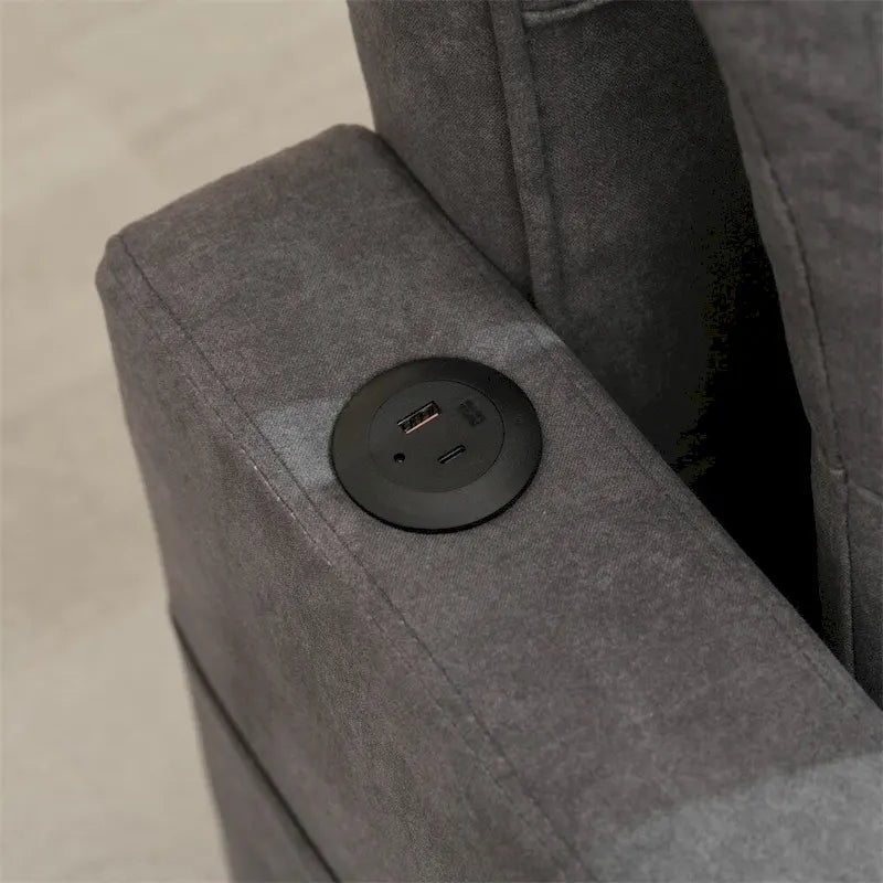 Fauteuil convertible 3-en-1 avec ports USB