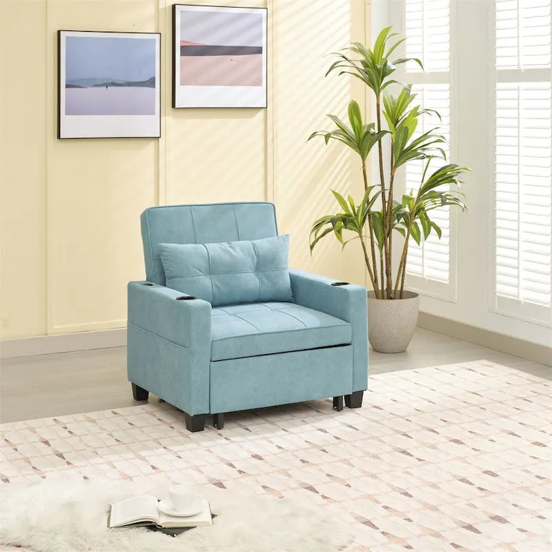 Fauteuil convertible 3-en-1 avec ports USB