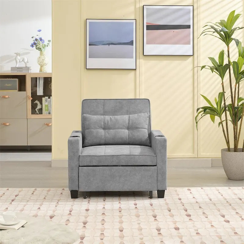 Fauteuil convertible 3-en-1 avec ports USB