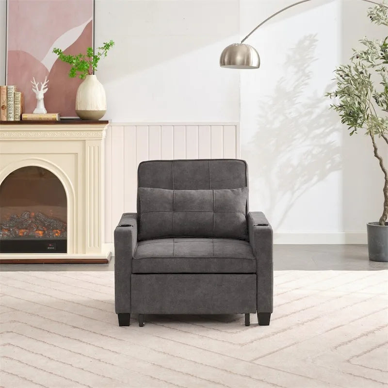 Fauteuil convertible 3-en-1 avec ports USB