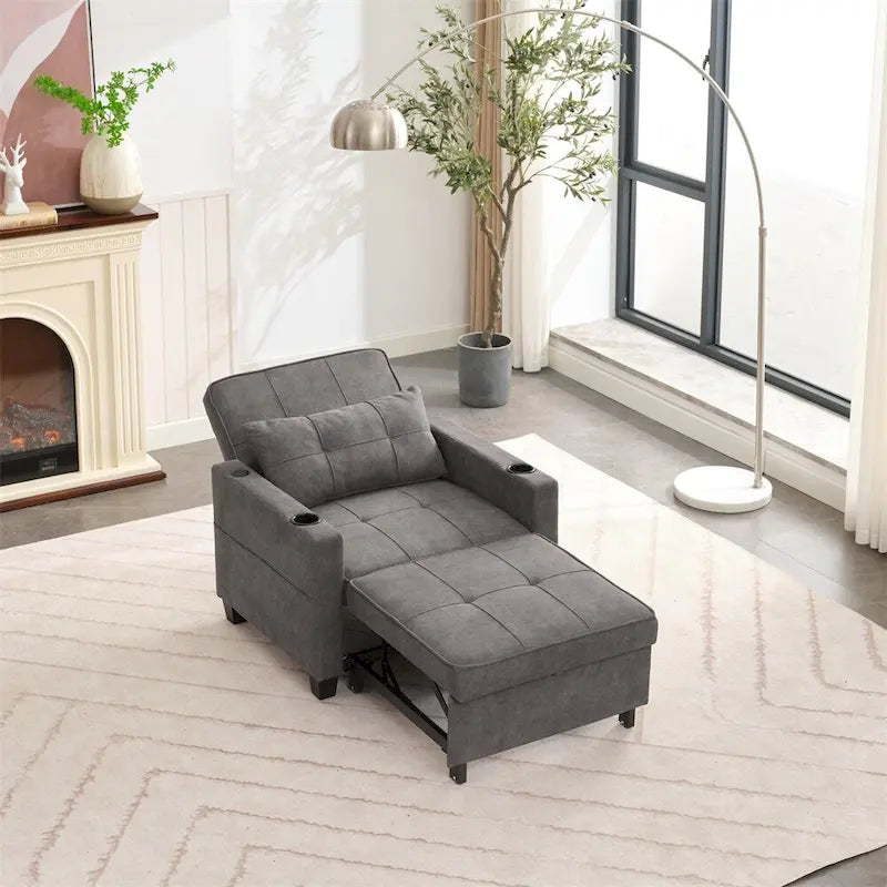 Fauteuil convertible 3-en-1 avec ports USB