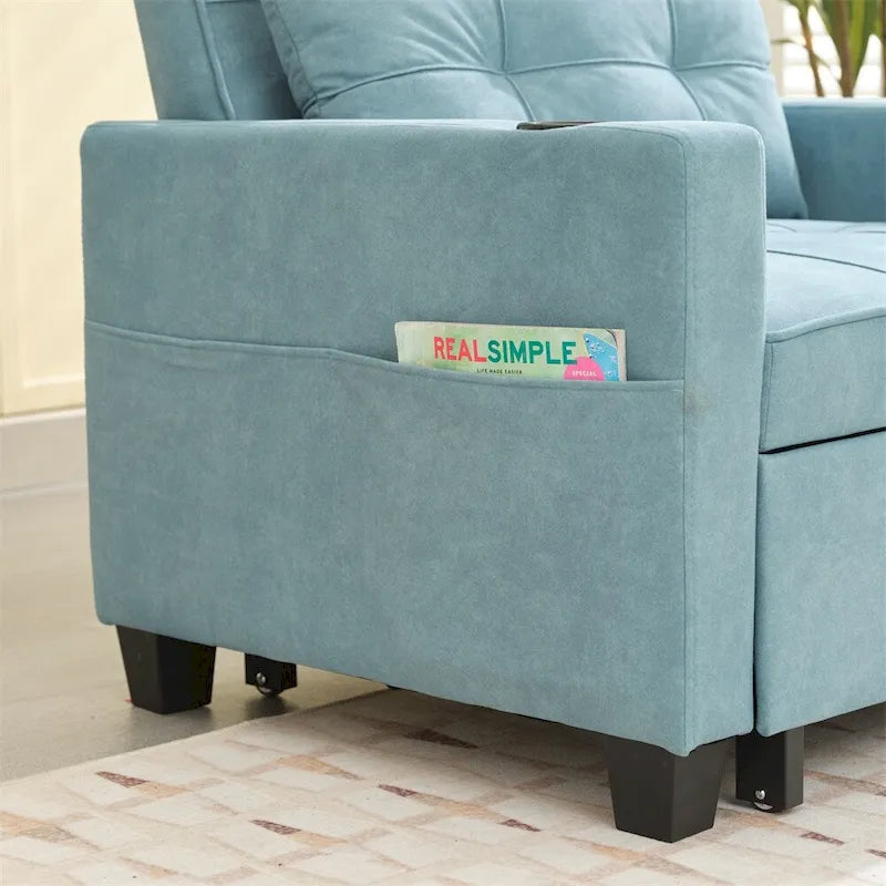 Fauteuil convertible 3-en-1 avec ports USB