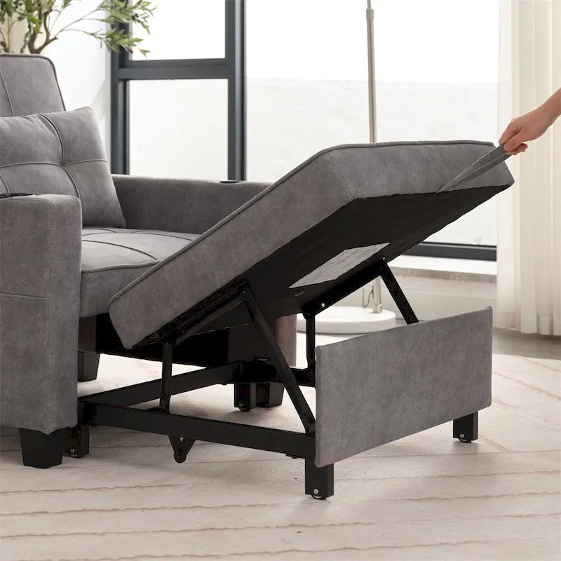 Fauteuil convertible 3-en-1 avec ports USB