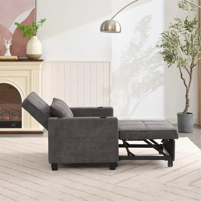 Fauteuil convertible 3-en-1 avec ports USB