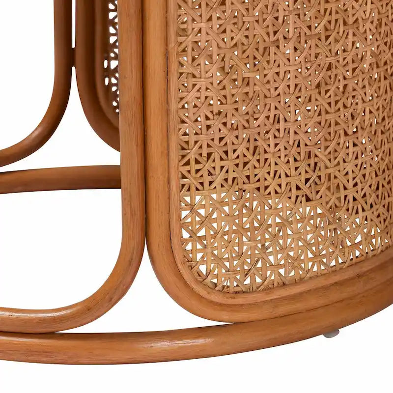 Table d'appoint en rotin bohème